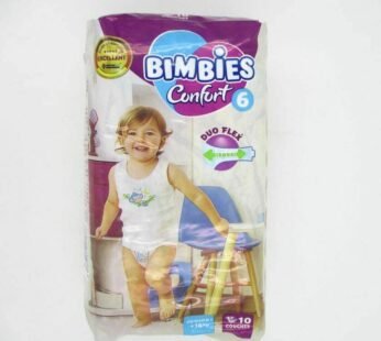 Couches bébé Bimbies – CONFORT JUNIOR – N6 – 10pcs