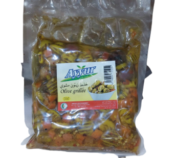 Mélange d’olives grillées Ayyur – piquant – 400g