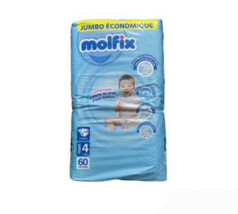 Couches bébé Molfix – N4 – 60pcs
