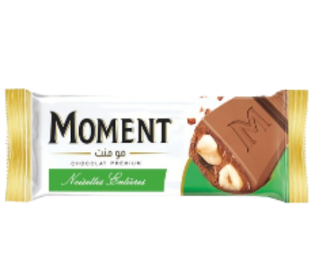 Barre de chocolat Moment – Noisettes entières- 37g