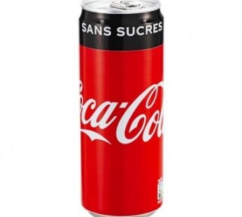 Canette Coca Cola – Sans sucre – 33cl