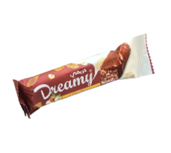 Barre de chocolat Dreamy – chocolat au lait et éclats de noisettes – 37g