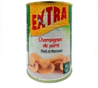 Champignons émincés Extra – pieds et morceaux- 380g