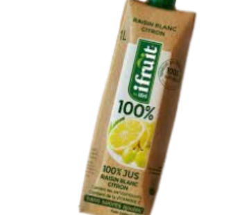 Jus 100% Raisin blanc Citron- Ifruit – 1L