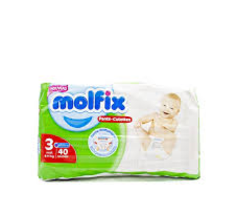 Couches culottes bébé Molfix Pants – N3 – 40pcs