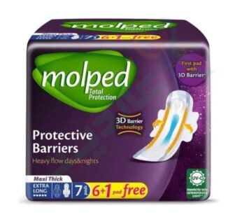 Serviettes hygiéniques Molped – Maxi thick – Barrières de protection – Extra longue – 7pcs