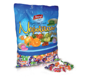 Bonbons souples fourrés Napolitano – bleu – 700g